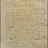 Letter to [Thomas Hutchinson, Boston.]