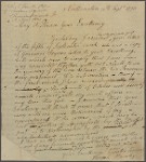 Letter to [Thomas Hutchinson, Boston.]