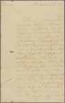 Letter to the Deputy Governor of Maryland [Horatio Sharpe]