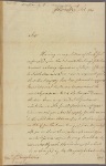 Letter to [William Denny] Governor of Pennsylvania