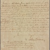 Letter to Caleb, Nathaniel, and William Green, executors of the estate of Richard Green