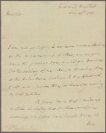 Letter to Sir Francis Freeling