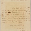 Letter to Samuel Whittlesey Dana, Elizabeth Town, N. J