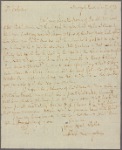 Letter to For his daughter, Catherine [Mrs. Stephen] Van Rensselaer