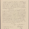 Letter to Robert Morris, Philadelphia