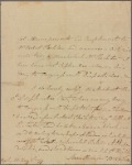 Letter to Robert Stockton, Quarter-Master at Princeton