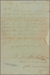 Letter to Ebenezer Elmer, Speaker of the General Assembly of New Jersey