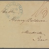 Letter to Henry Baldwin, Meadville, Penn.