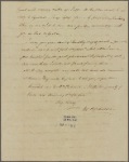 Letter to Henry Baldwin, Meadville, Penn.