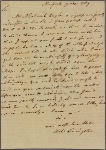 Letter to Robert Yates, Albany