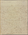 Letter to Miss Greame
