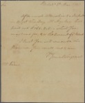 Letter to John Kean, Head of Wye River, Eastern Shore, Maryland