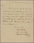 Letter to John F. Bacon, Clerk &c, Court room, City Hall, N. Y.