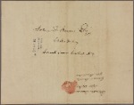 Letter to John F. Bacon, Clerk &c, Court room, City Hall, N. Y.