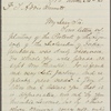 Letter to Thomas Addis Emmet, New York