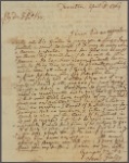 Letter to Eliazar Wheelock, Lebanon, Conn