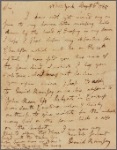 Letter to [Thomas?] Harwood, Receiver of continental taxes, in Maryland