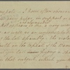Letter to Mr. Claypole [David C. Claypoole, Philadelphia]
