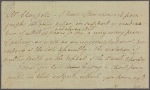 Letter to Mr. Claypole [David C. Claypoole, Philadelphia]
