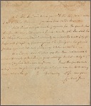 Letter to James Mercer, by John Lewis