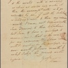 Letter to [William?] Cranch