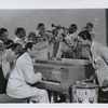 Duke Ellington and orchestra in a scene from the motion picture Cabin in the Sky