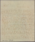 Letter to Jonathan D[ickinson] Sergeant, Philadelphia