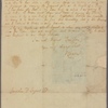 Letter to Jonathan D[ickinson] Sergeant, Philadelphia