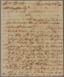 Letter to William Bingham, Martinico; per Capt. John Stevens