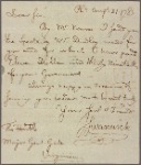 Letter to [Horatio] Gates, Virginia