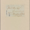 Letter to John Mason, Georgetown, Md.