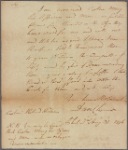 Letter to Capt. Richard Peters