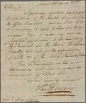 Letter to Gen. [John] Armstrong