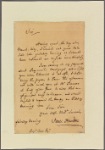 Letter to Benjamin Chew