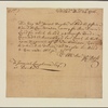 Letter to Jeremiah Langhorne, Bucks [County, Penn.]