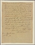Letter to [Robert Knox,] Philadelphia. Capt. [James]