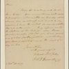 Letter to Col. [Jeremiah] Wadsworth or Royal Flint, Murderer's Creek [N. Y.]
