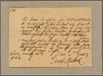 Letter to -- --