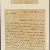 Letter to William Brummell [London]
