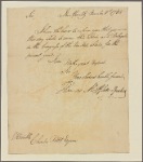 Letter to Charles Pettit