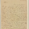 Letter to E[li] Ayres, Baltimore