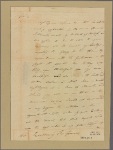 Letter to [William Smallwood,] Governor. Capt. [Thomas Andrew?]