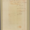 Letter to [William Smallwood,] Governor. Capt. [Thomas Andrew?]