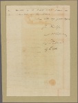 Letter to [William Smallwood,] Governor. Capt. [Thomas Andrew?]