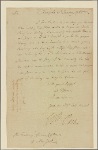 Letter to Gov. [George] Clinton, New York