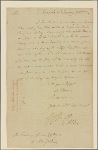 Letter to Gov. [George] Clinton, New York