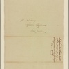 Letter to Gov. [George] Clinton, New York