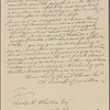 Letter to Charles H. Wharton, Washington [D. C.]