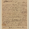 Letter to Gov. James Thomas [Annapolis]