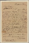 Letter to Gov. James Thomas [Annapolis]